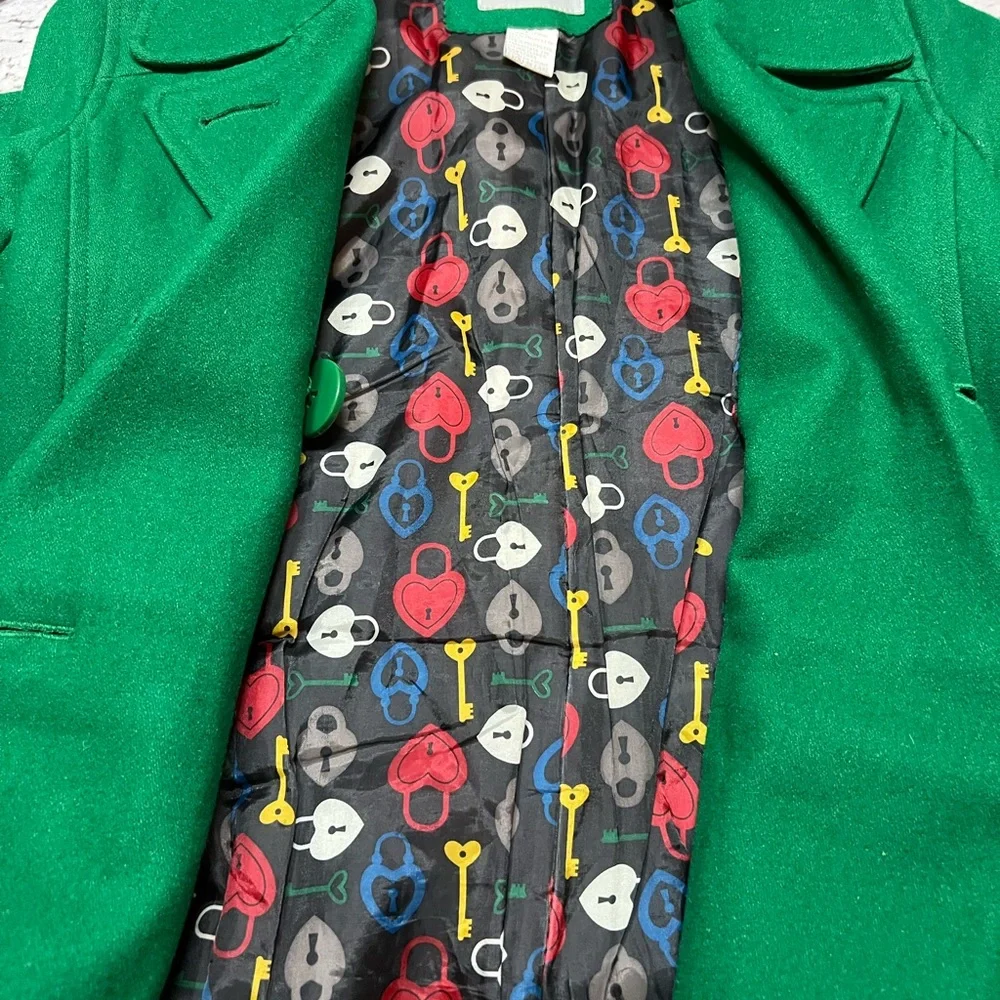 Delia’s‎ Green Wool Blend Pea Coat Double Breasted Classic Jacket Women’s Size S